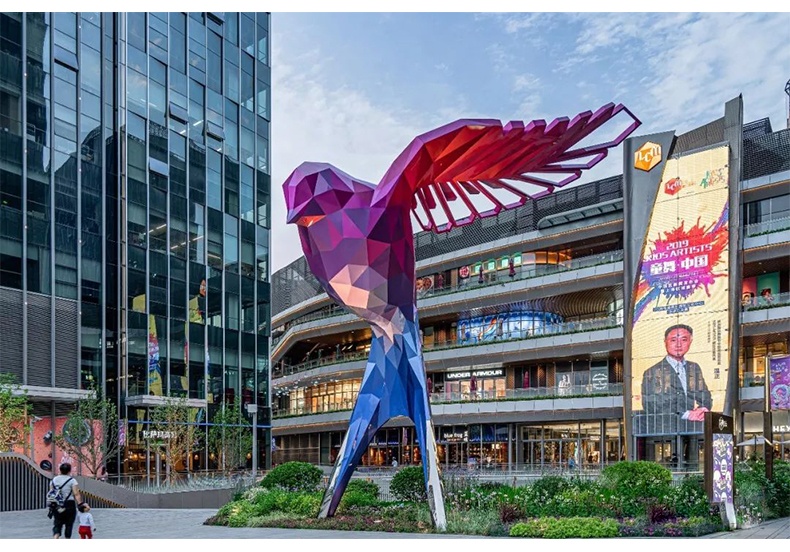 不銹鋼燕子動(dòng)物雕塑