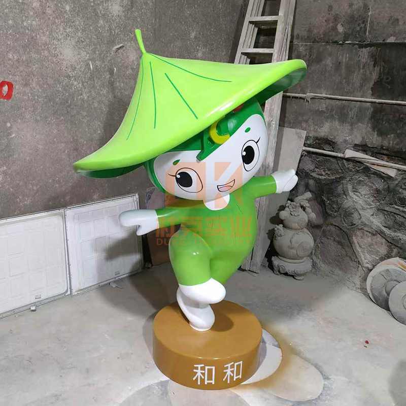 玻璃鋼卡通雕塑學校兒童藝術造型擺件