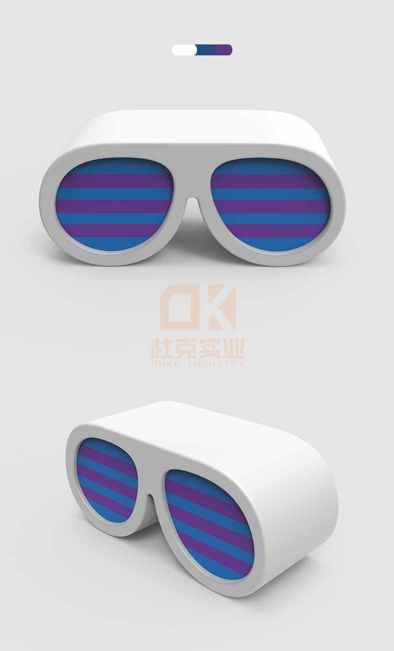 眼鏡造型玻璃鋼坐凳創(chuàng)意商場休閑椅