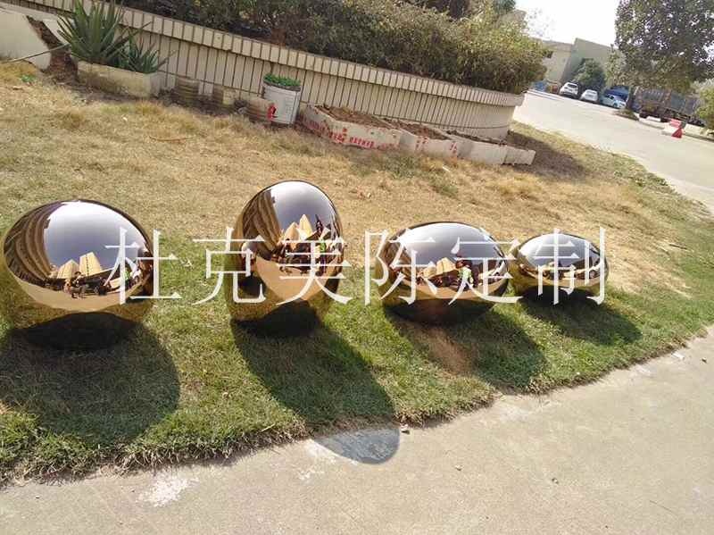 鏡面不銹鋼鵝卵石坐凳