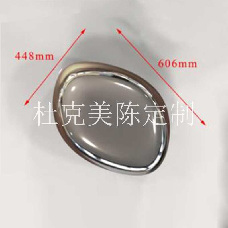 鏡面不銹鋼鵝卵石坐凳