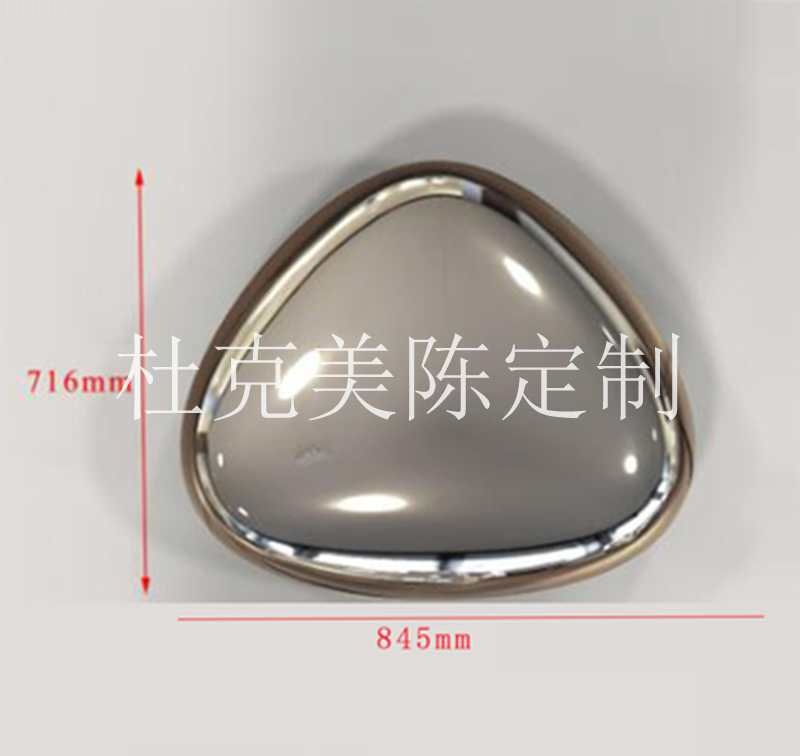 鏡面不銹鋼鵝卵石坐凳