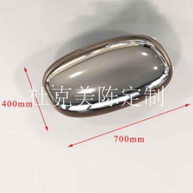 鏡面不銹鋼鵝卵石坐凳