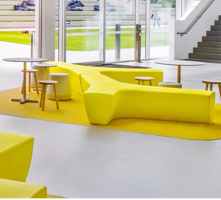 玻璃鋼戶(hù)外異形創(chuàng)意Y字拼接坐凳