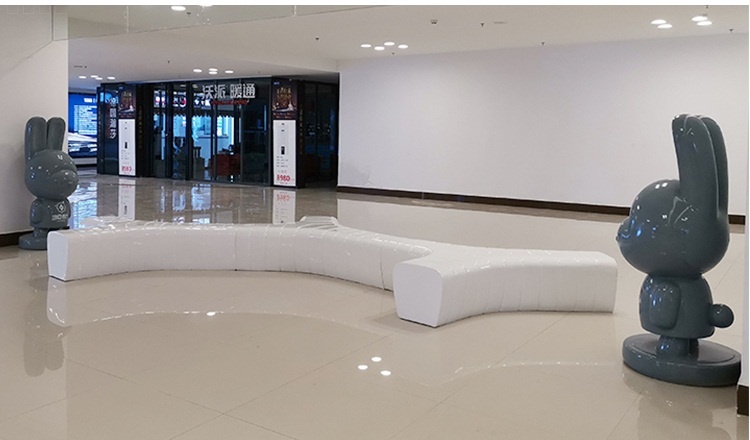 玻璃鋼戶(hù)外異形創(chuàng)意Y字拼接坐凳