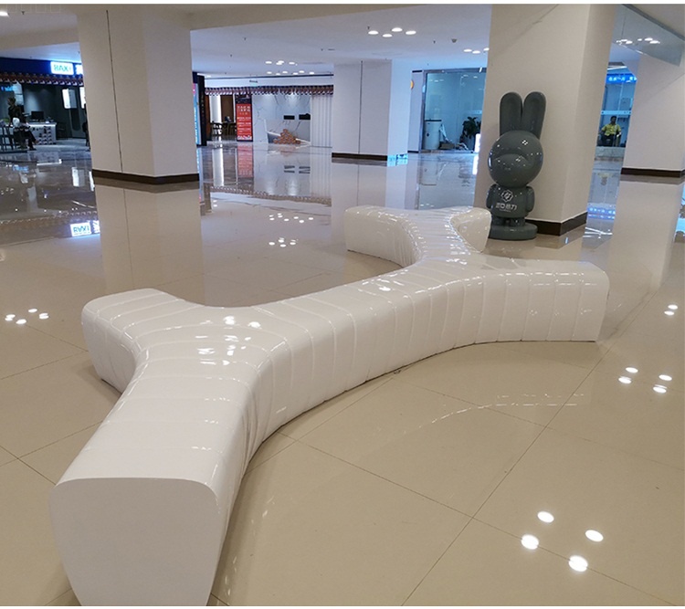 玻璃鋼戶(hù)外異形創(chuàng)意Y字拼接坐凳