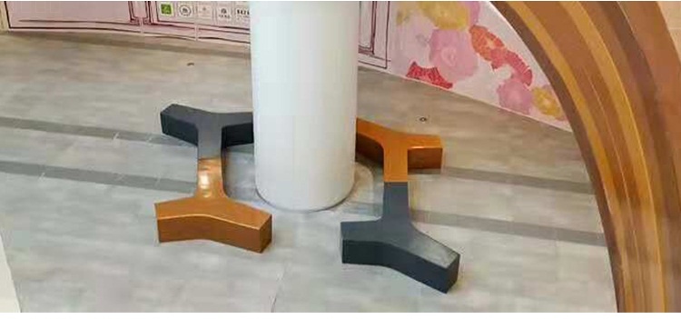 玻璃鋼戶(hù)外異形創(chuàng)意Y字拼接坐凳