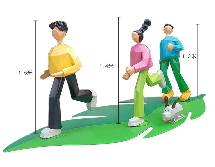 玻璃鋼抽象運(yùn)動(dòng)人物雕塑