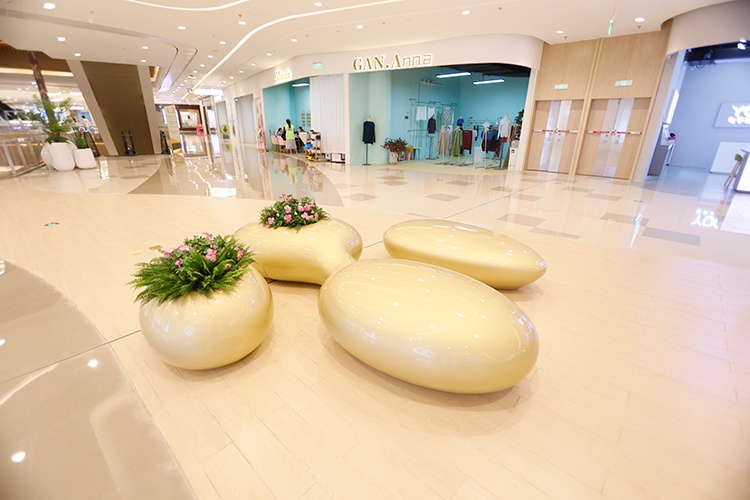 玻璃鋼連體異形花盆組合 玻璃鋼連體異形花盆組合