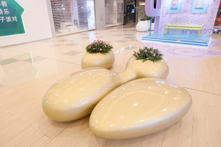 玻璃鋼連體異形花盆組合 玻璃鋼連體異形花盆組合