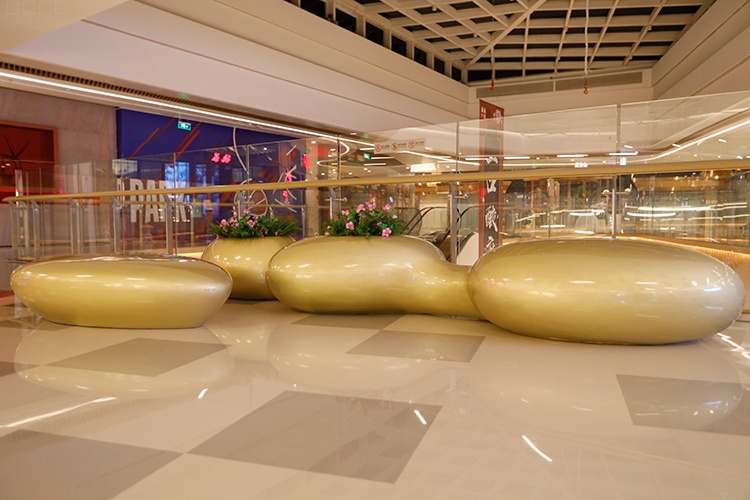 玻璃鋼連體異形花盆組合 玻璃鋼連體異形花盆組合