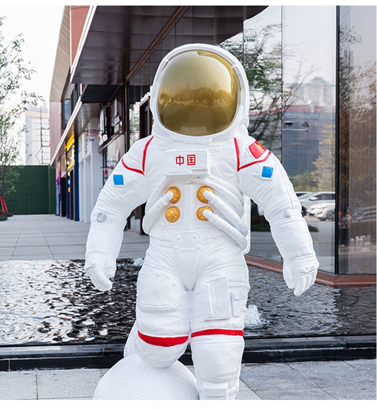 玻璃鋼宇航員雕塑太空人物擺件