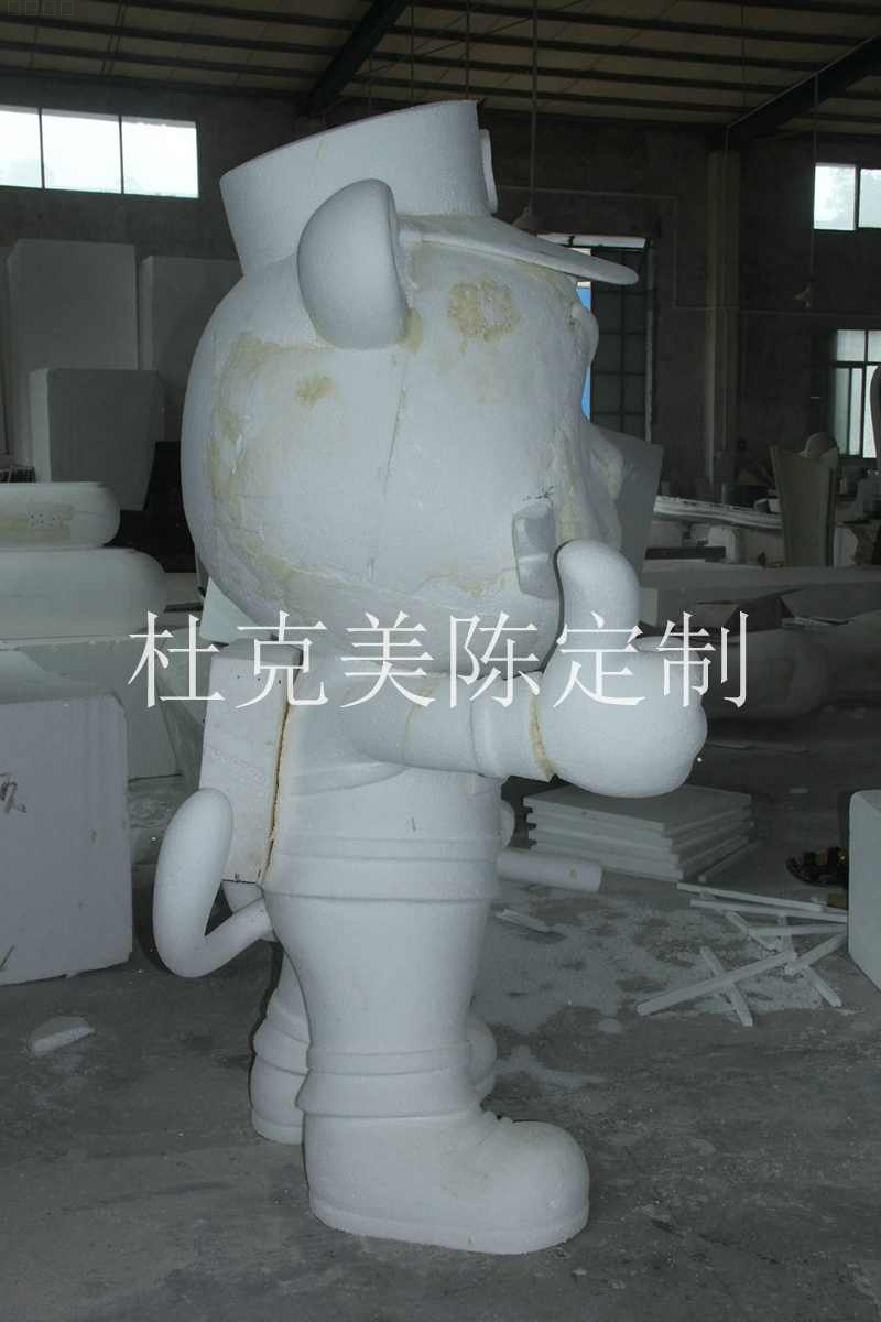 玻璃鋼卡通老虎雕塑消防員景觀擺件 玻璃鋼卡通老虎雕塑消防員景觀擺件