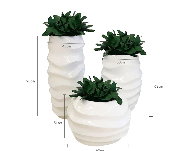 玻璃鋼商場創(chuàng)意落地花盆