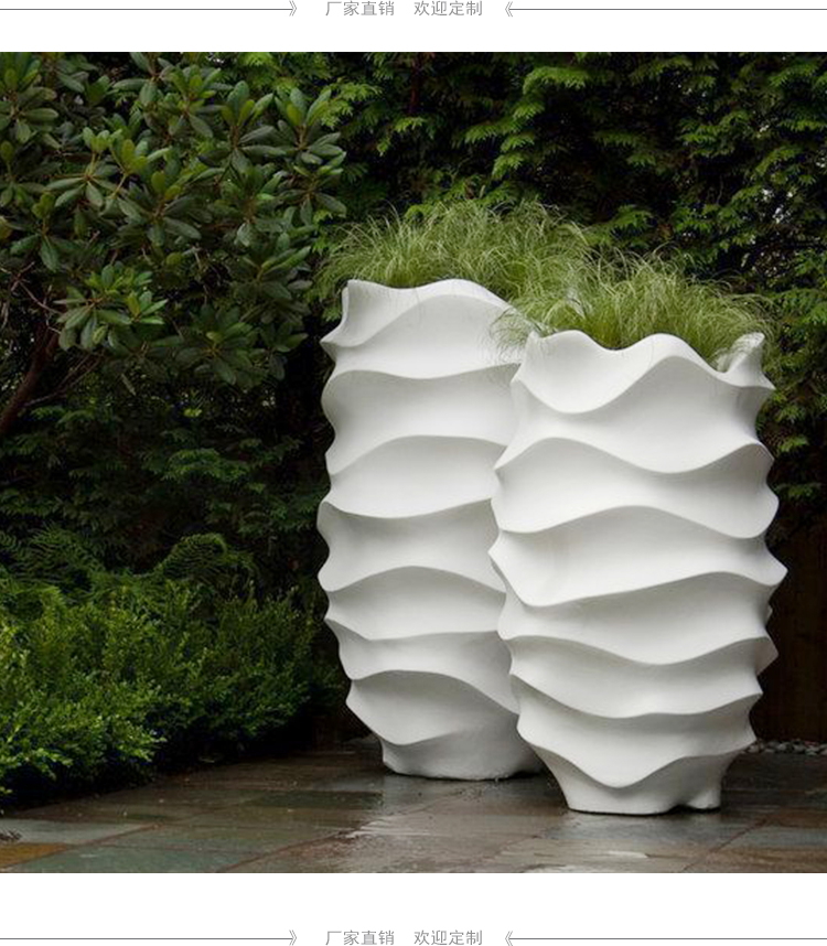 玻璃鋼商場創(chuàng)意落地花盆