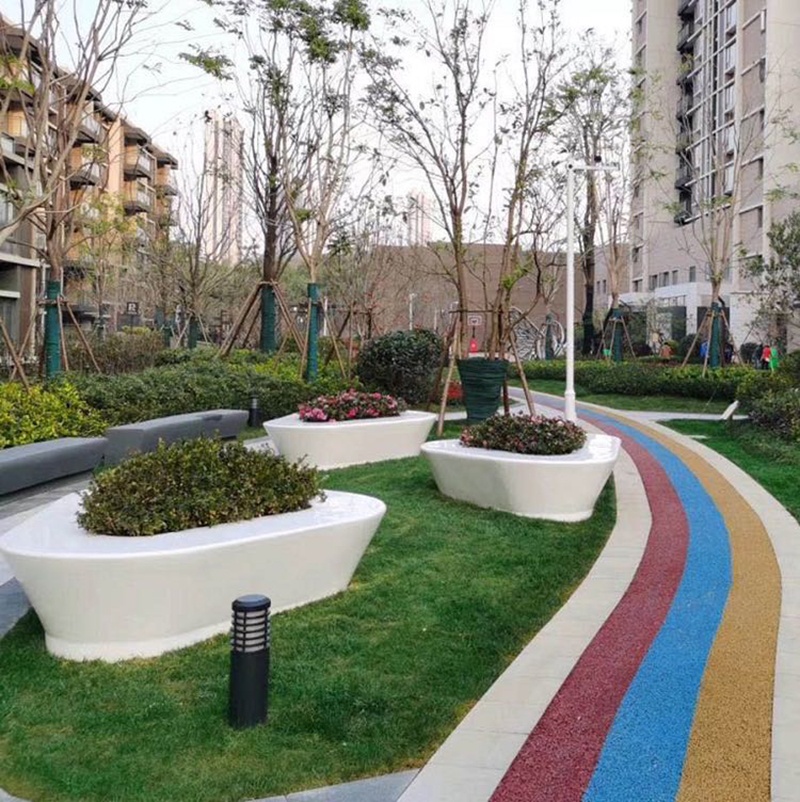 玻璃鋼GRC戶外景觀花壇學(xué)校公園樹池