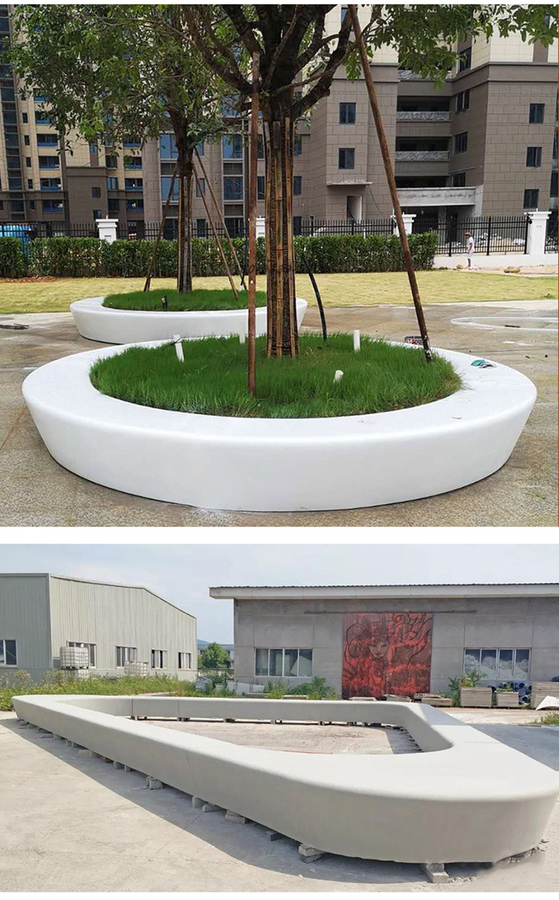 玻璃鋼戶外異形樹(shù)池花壇坐凳
