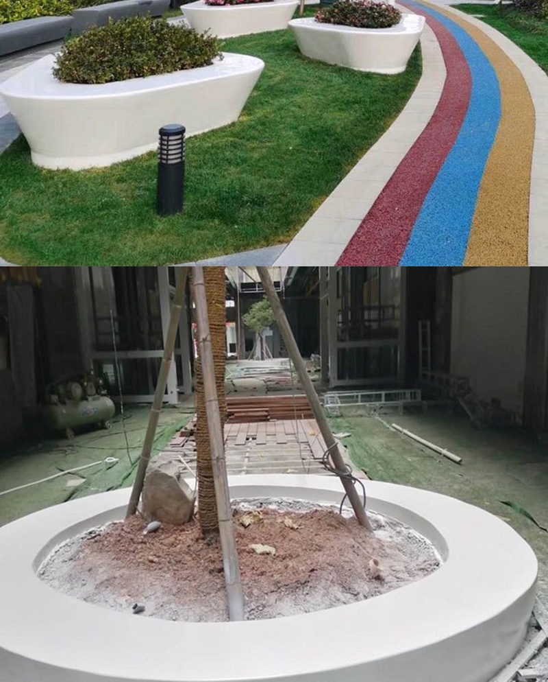 玻璃鋼GRC戶外景觀花壇學(xué)校公園樹池