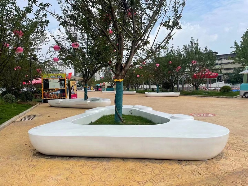 玻璃鋼園林景觀坐凳樹池異形花壇 玻璃鋼園林景觀坐凳樹池異形花壇