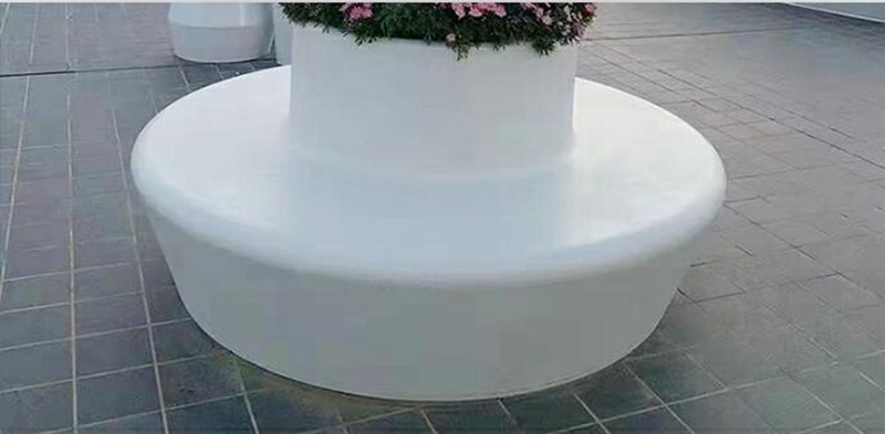 玻璃鋼圓形創(chuàng)意花壇靠背樹池