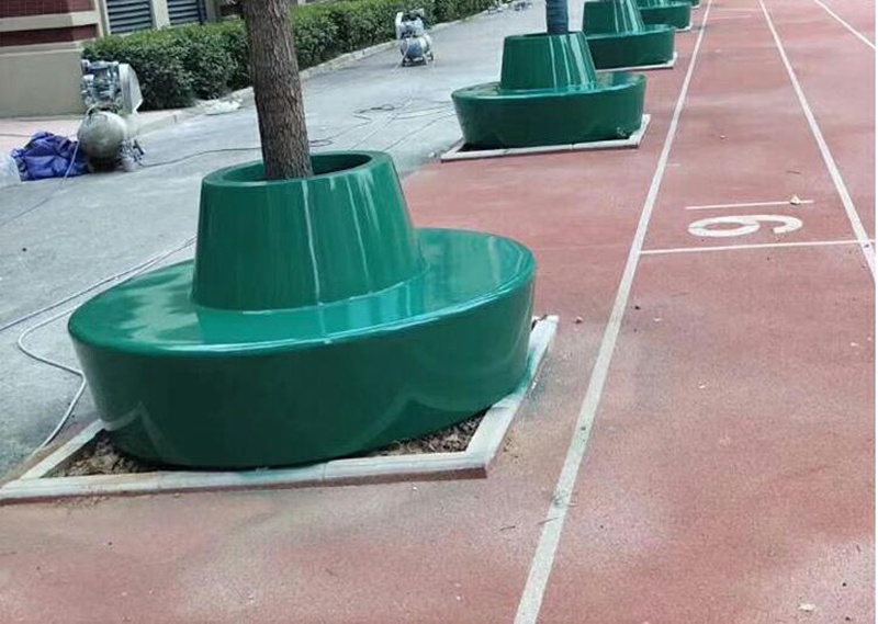 玻璃鋼圓形創(chuàng)意花壇靠背樹池