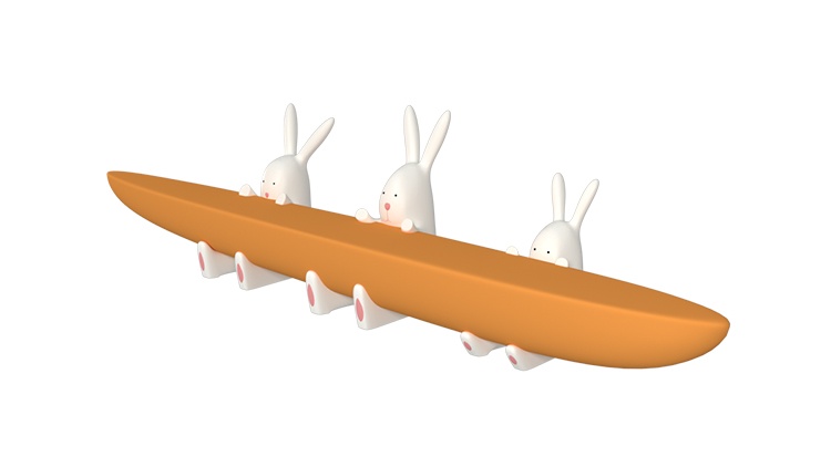 胡蘿卜兔子造型玻璃鋼坐凳創(chuàng)意兒童休閑椅