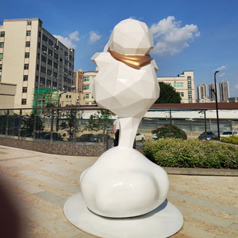 玻璃鋼大型兔子雕塑切面戶外廣場景觀擺件 玻璃鋼大型兔子雕塑切面戶外廣場景觀擺件