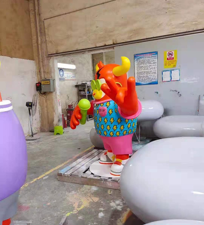 玻璃鋼卡通彩繪牛雕塑動(dòng)物擺件 玻璃鋼卡通彩繪牛雕塑動(dòng)物擺件