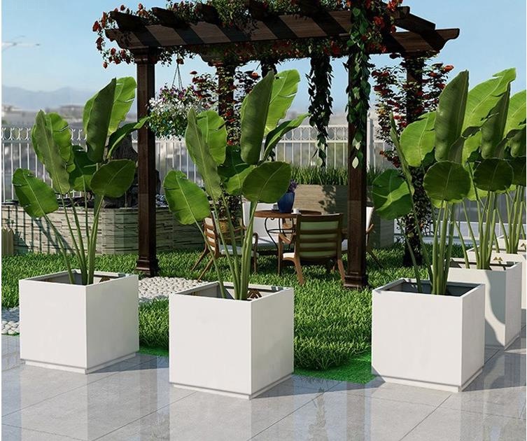 玻璃鋼方形花盆商業(yè)街市政景區(qū)園林花箱