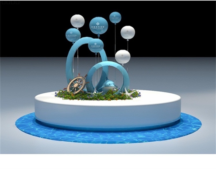 玻璃鋼海洋系列主題美陳雕塑擺件