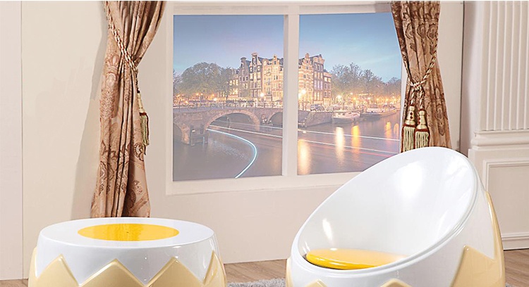 玻璃鋼家具雞蛋殼茶幾座椅