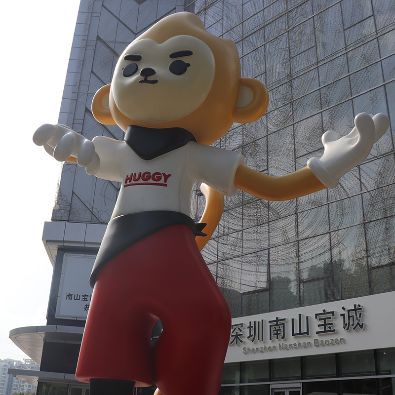 玻璃鋼卡通猴子雕塑大型動(dòng)物廣場(chǎng)裝飾IP擺件 玻璃鋼卡通猴子雕塑大型動(dòng)物廣場(chǎng)裝飾IP擺件