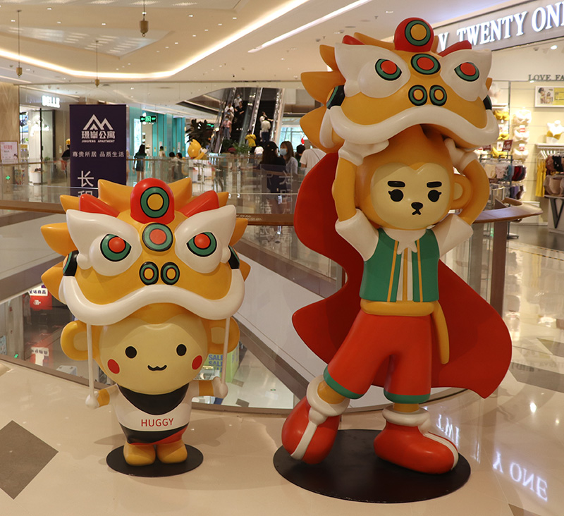 玻璃鋼卡通猴子雕塑大型動(dòng)物廣場(chǎng)裝飾IP擺件 玻璃鋼卡通猴子雕塑大型動(dòng)物廣場(chǎng)裝飾IP擺件