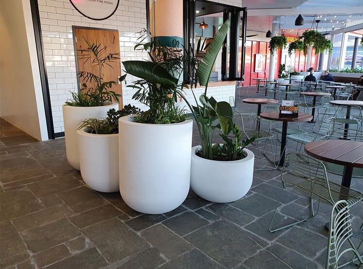 玻璃鋼圓形花盆景觀花缽