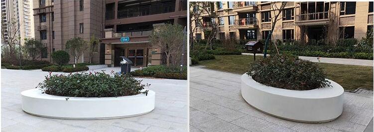 玻璃鋼圓形花盆景觀花缽