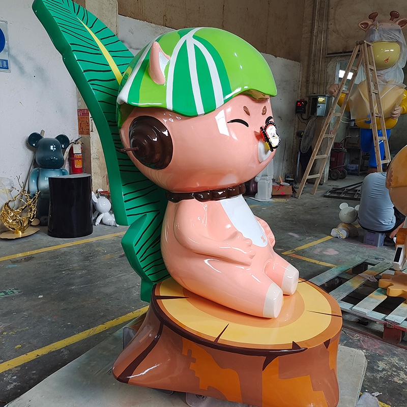 玻璃鋼卡通動(dòng)物雕塑創(chuàng)意戶外IP形象景觀小品 玻璃鋼卡通動(dòng)物雕塑創(chuàng)意戶外IP形象景觀小品