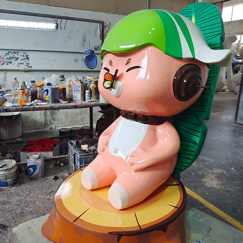 玻璃鋼卡通動(dòng)物雕塑創(chuàng)意戶外IP形象景觀小品 玻璃鋼卡通動(dòng)物雕塑創(chuàng)意戶外IP形象景觀小品