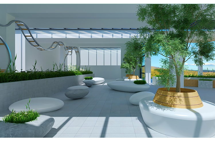 玻璃鋼樹池花壇坐凳商場(chǎng)景觀藝術(shù)休閑座椅