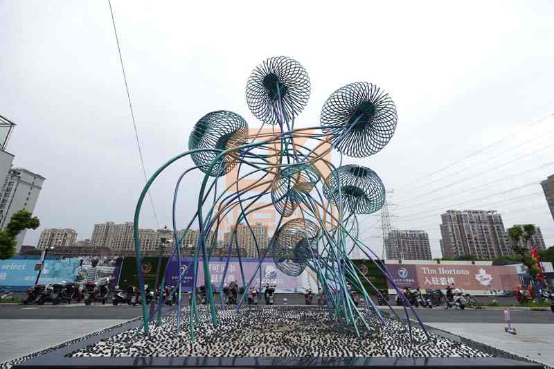 上海中環(huán)太平洋廣場美陳景觀雕塑小品制作案例