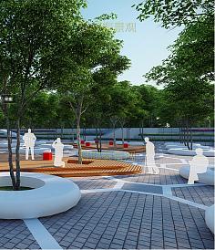 UHPC圓形樹池坐凳戶外景觀GRC混凝土花壇