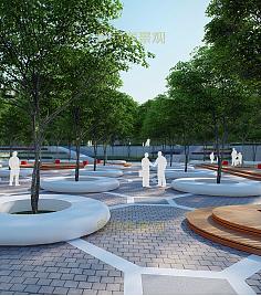 UHPC圓形樹池坐凳戶外景觀GRC混凝土花壇