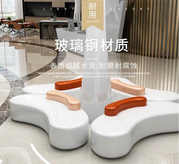 玻璃鋼異形沙發(fā)座椅創(chuàng)意藝術(shù)休閑坐凳