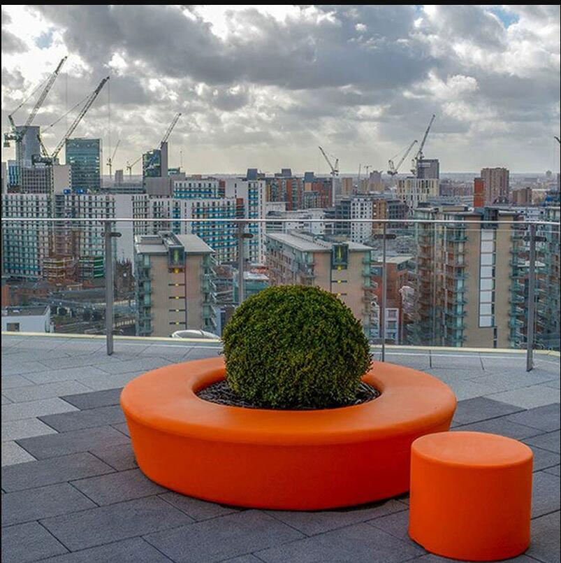 UHPC圓形樹池坐凳戶外景觀GRC混凝土花壇