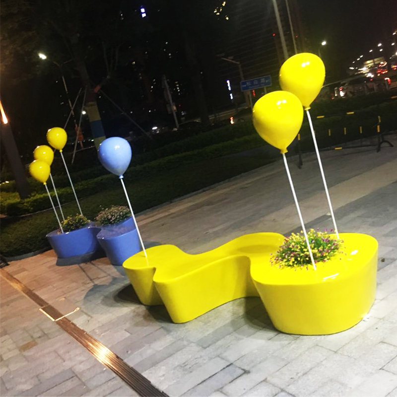 玻璃鋼異形座椅氣球景觀造型坐凳 玻璃鋼異形座椅氣球景觀造型坐凳