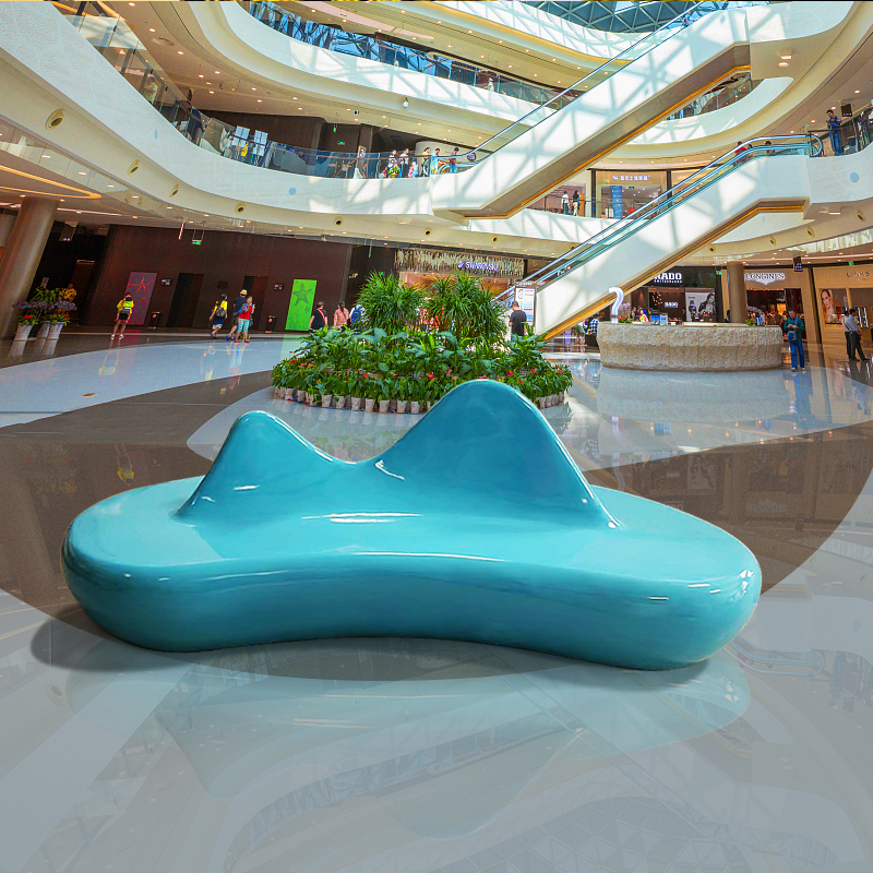 玻璃鋼藝術(shù)座椅異形景觀戶外創(chuàng)意休閑坐凳