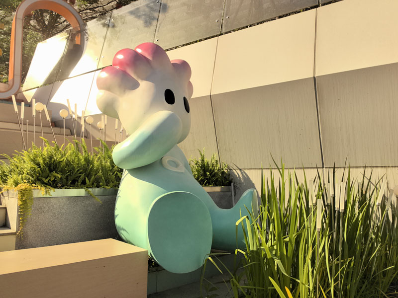 浙江衢州青悅里美陳景觀玻璃鋼雕塑案例