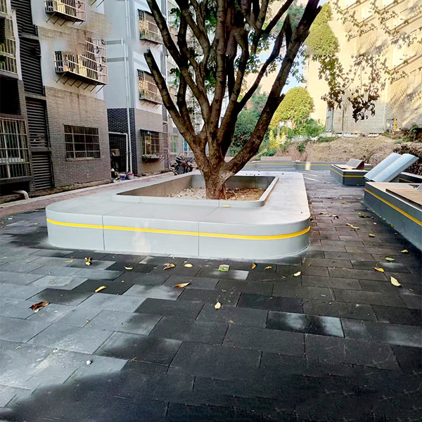 GRC混凝土樹池坐凳戶外景觀方形花壇