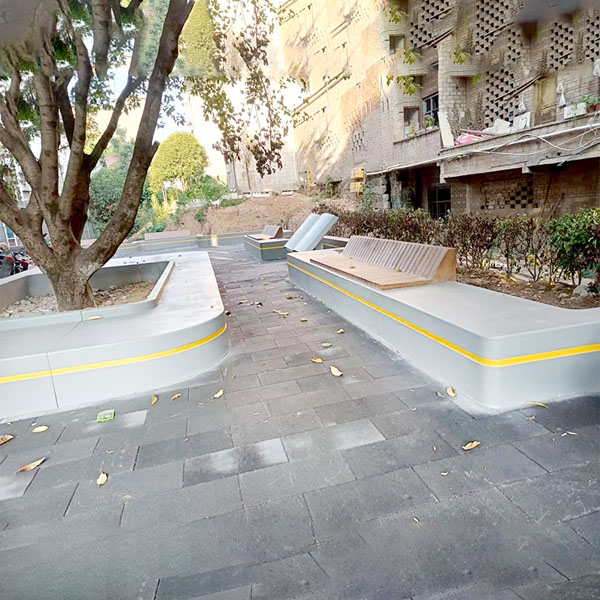 GRC混凝土樹池坐凳戶外景觀方形花壇