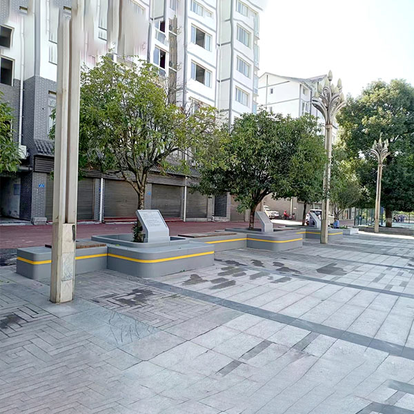 GRC混凝土樹池坐凳戶外景觀方形花壇