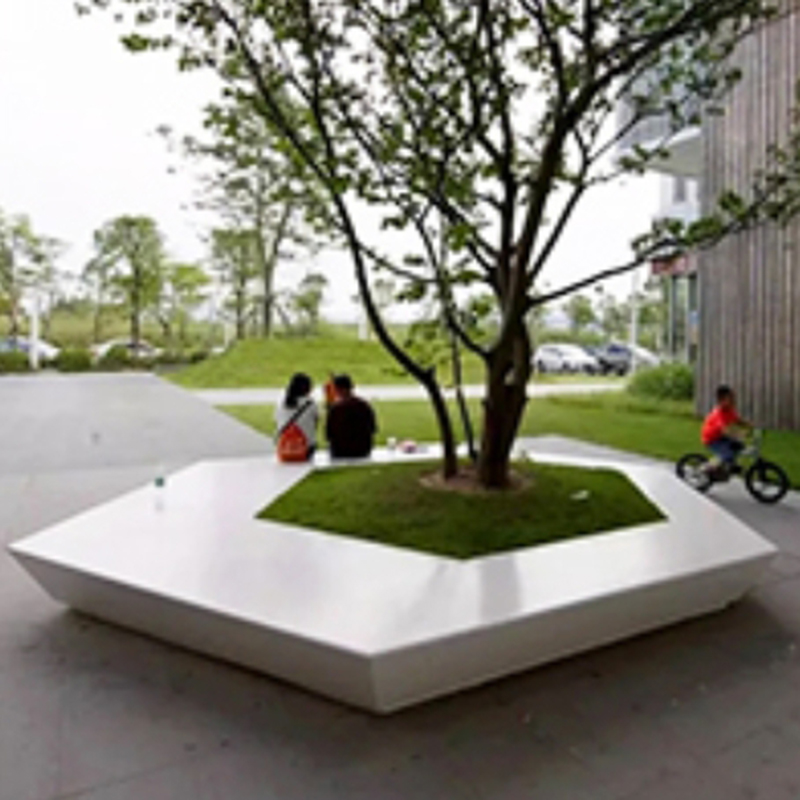UHPC異形樹池坐凳GRC混凝土景觀座椅 UHPC異形樹池坐凳GRC混凝土景觀座椅